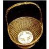 Image 1 : Antique Bronze Basket with Sevres Medallion #1084718