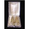 Image 1 : Victorian 18K Gold Earrings with Original Box #1084827