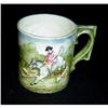 Image 1 : Antique French Majolica  "Hunting Mug" #1084873