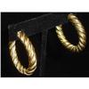Image 1 : 18K Gold  Pair of Hoop Earrings #1085271