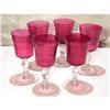 Image 1 : 6 Wine?s Glass cranberry  #1104119