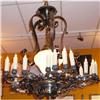 Image 1 : Antique  Iron and Bronze Chandelier #1116491