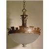 Image 1 : Wrought & hammered iron chandelier . #1116765