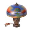 Image 2 : RAINAUD Reverse Painted Shade Table Lamp