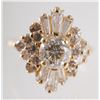 Image 2 : 18K Yellow Gold & Diamond Ring