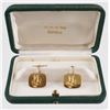 Image 1 : Pair 18K Yellow Gold Cufflinks by Morel of Geneve