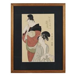 KITAGAWA UTAMARO, Ukiyo-e Woodblock Print