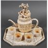 Image 2 : Antique Chinese Carved Ivory Tea Set