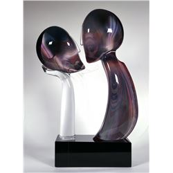 DINO ROSIN, Murano Art Glass The Kiss, Signed