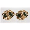 Image 1 : Pair 14K Gold Dolan and Bullock Nephrite Cufflinks