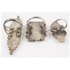 Image 4 : (3) ZUNI Sterling Turquoise Rings