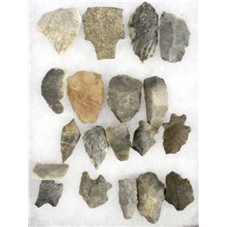 Prehistoric Native American Stone Arrowheads