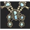 Image 2 : Navajo Sterling Turquoise Squash Blossom Necklace