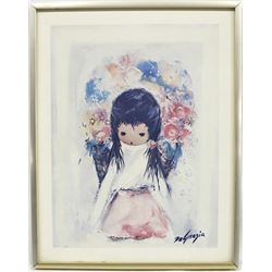 Framed De Grazia Print