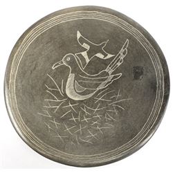 1993 Taos Pueblo Pottery Plate by M. Concha