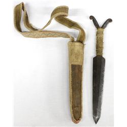 Antique Northwest Coast Athbaskan Dagger & Sheath