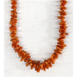 Native American Navajo Branch Coral Necklace