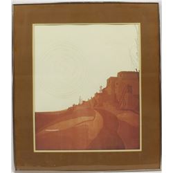 Framed and Signed Print of the Southwest by Norma Andraud