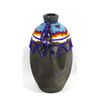 Image 1 : Hand Beaded Pottery Vase by Kathy Kills Thunder