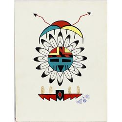 Original Native American Painting by Gilbert Tyma