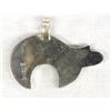 Image 2 : Navajo Sterling Inlay Bear Pendant by H. Smith