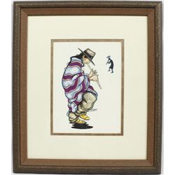 Framed 1992 Apache Print by Douglas Miles