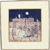 Image 1 : Framed 1981 Batik Print by Katalin Ehling