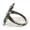 Image 2 : Zuni Sterling & Needlepoint Turquoise Ring, Sz 7