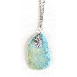 Turquoise Cabochon Pendant Necklace