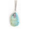 Image 1 : Turquoise Cabochon Pendant Necklace