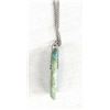 Image 3 : Turquoise Cabochon Pendant Necklace