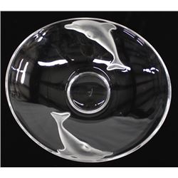 Nachtmann Clear & Frosted Dolphin Fruit Bowl