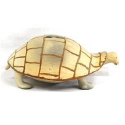 Early Hopi Pottery Turtle Bank attributed to Treva Burton