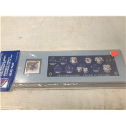 CANADA POST ISSUE NHL HERITAGE JERSEY AND STAMP NEW YORK RANGERS