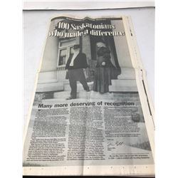 100TH ANNIVERSARY OF THE HISTORY OF SASKATOON 24 PAGES