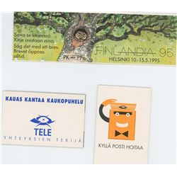 FINLAND 3 STAMP BOOKLETS