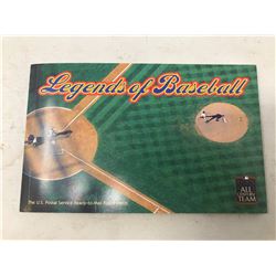 U.S. POST LEGENDS OF BASEBALL 20 COLOURED POST CARDS OF PASSED STARS