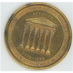 METAL FOR ANNIVERSARY DATED 1779-1959 FOR EASTERN EUROPEAN COUNTRY