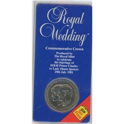 GREAT BRITAIN 1981 SILVER 25 PENCE DIANA & PRINCE CHARLES