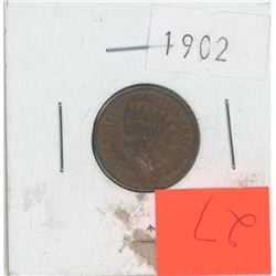 U.S. 1902 INDIGENOUS PENNY V.F.