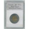Image 1 : CANADA 2012 TOONIE MINTED + RARE TYPE 1 WITHOUT SECURITY FEATURES
