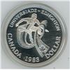 Image 1 : 1983 CANADA $1.00 PROOF SILVER UNIVERSITY GAMES EDMONTON