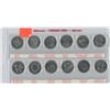 Image 2 : 2000 CANADA MILLENNIUM .12UNC. QUARTERS IN SPECIAL CLEAR FOLDERS