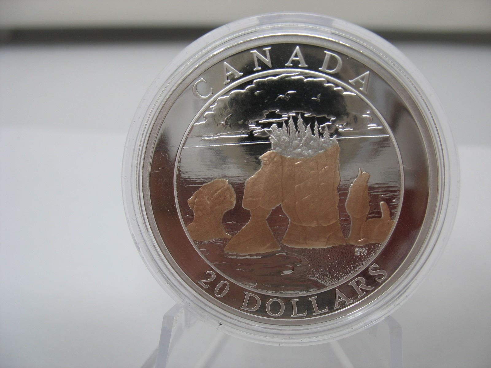 2004 CANADIAN $20 SILVER COIN - HOPEWELL ROCKS - Schmalz Auctions