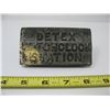 Image 2 : METAL DETEX MATCHCLOCK STATION & KEY  (HAS SOME PAINT RESIDUE)