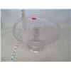 Image 1 : LARGE CLEAR GLASS CAKE STAND