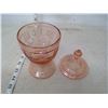 Image 2 : PINK DORIC CANDY DISH WITH LID, 1934-1938