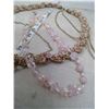 Image 3 : LOT OF 4 VINTAGE PINK TONE NECKLACES