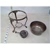 Image 2 : SILVER PLATE CHAFING DISH AND BURNER