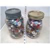 Image 2 : VINTAGE BUTTON, 2 JARS